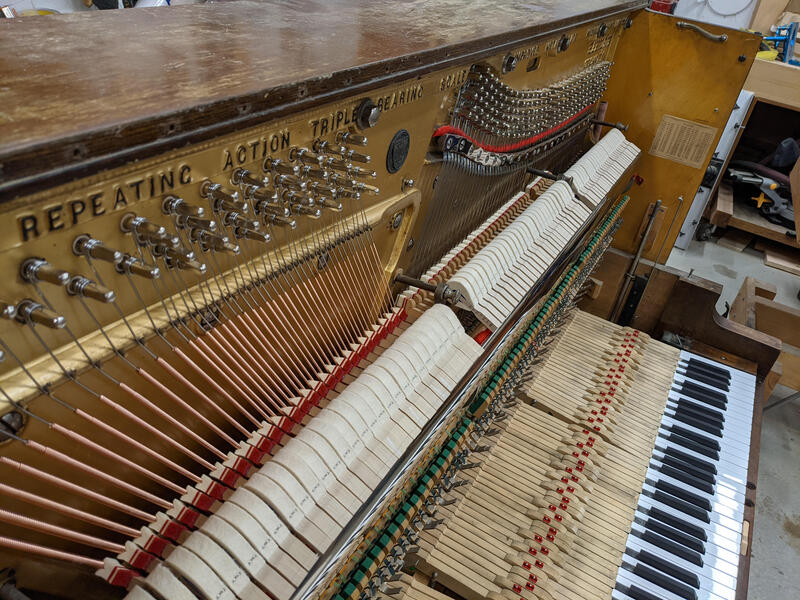 Hamilton Player Piano Restoration: Part one done